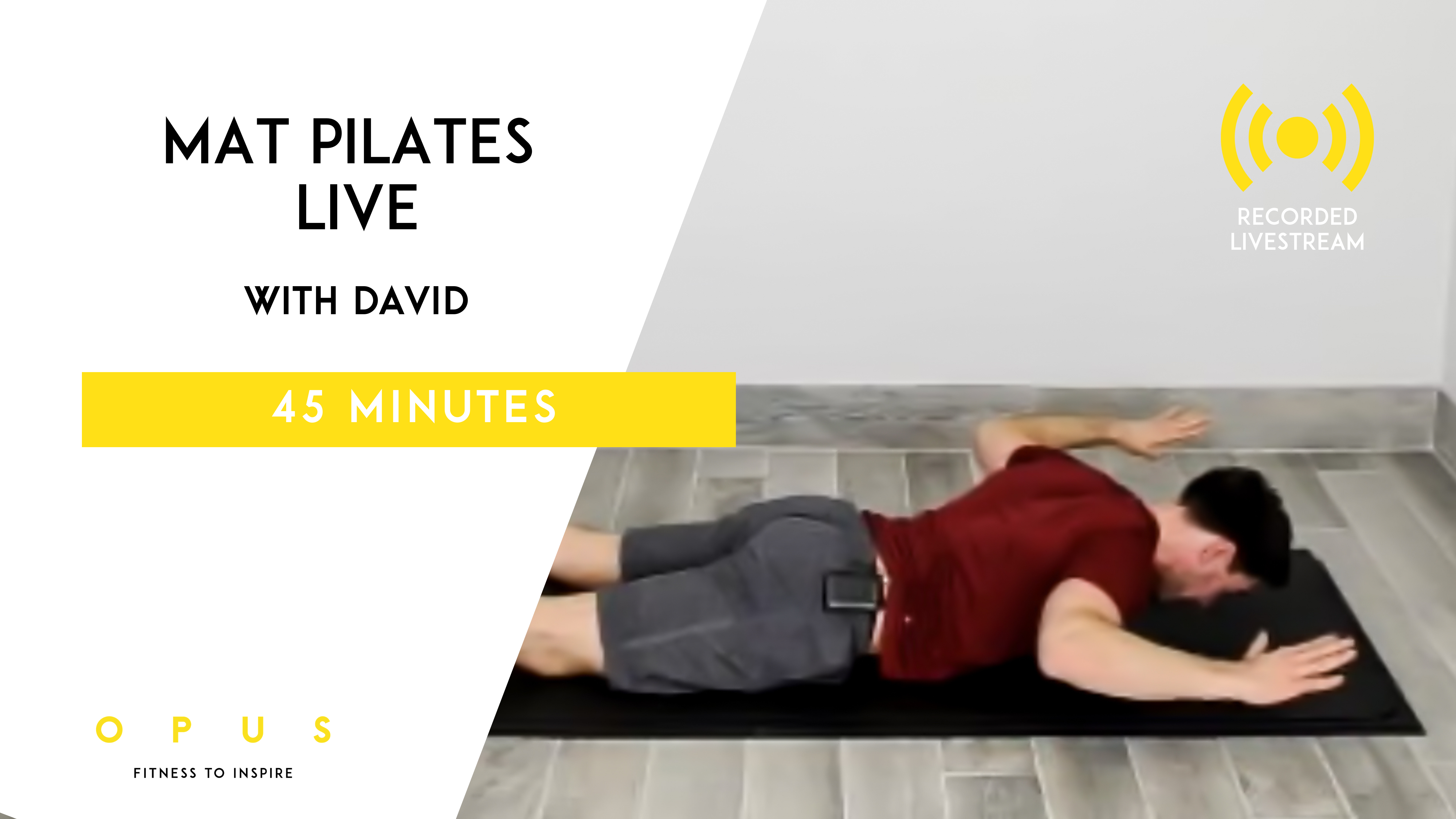 10. Mat Pilates LIVE | David | 45 minutes