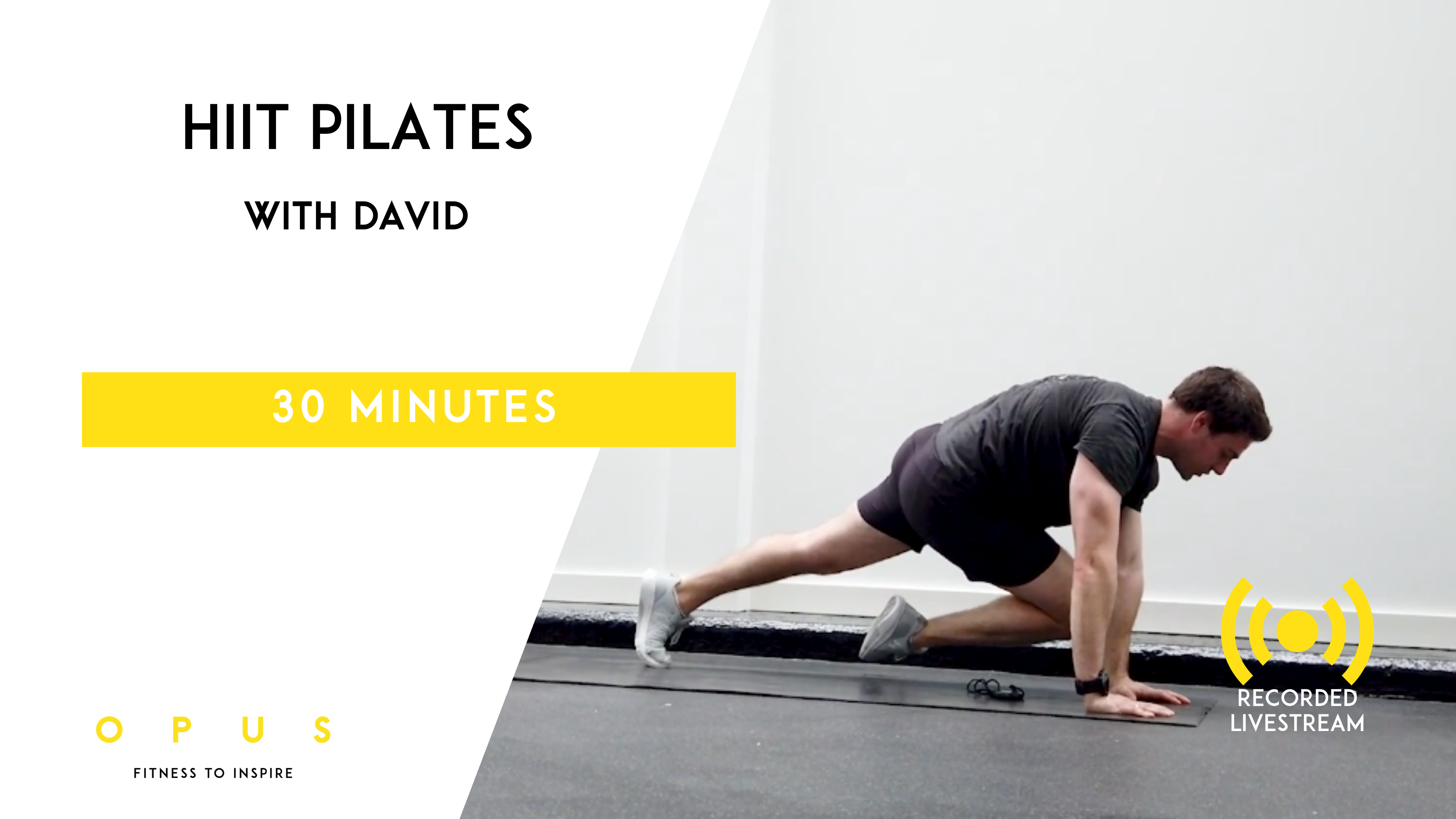 #7 HIIT X Pilates Live | David | 30 minutes