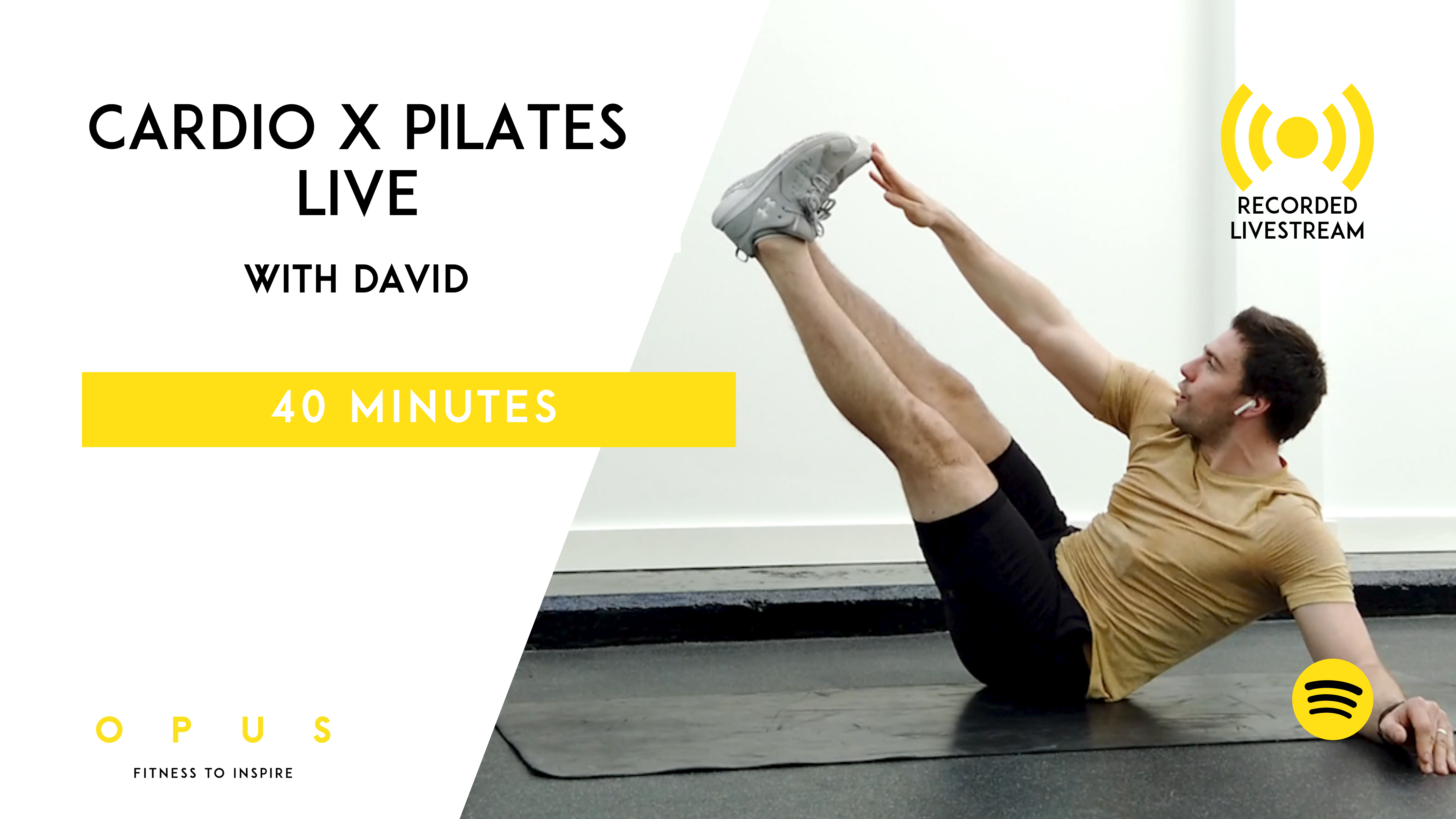 45. Cardio X Pilates LIVE | David | 40 minutes