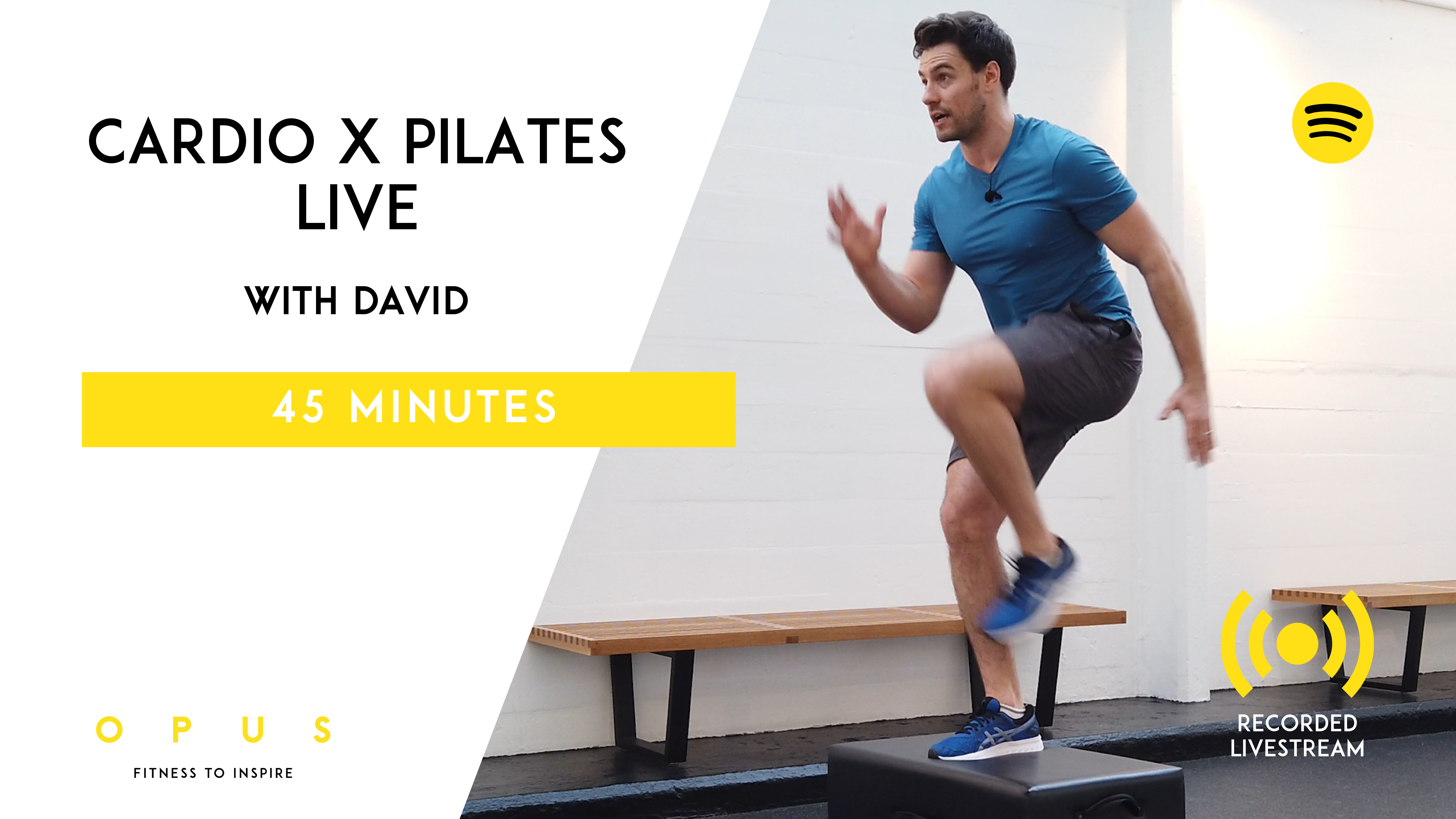 34. Cardio x Pilates LIVE | David | 45 minutes