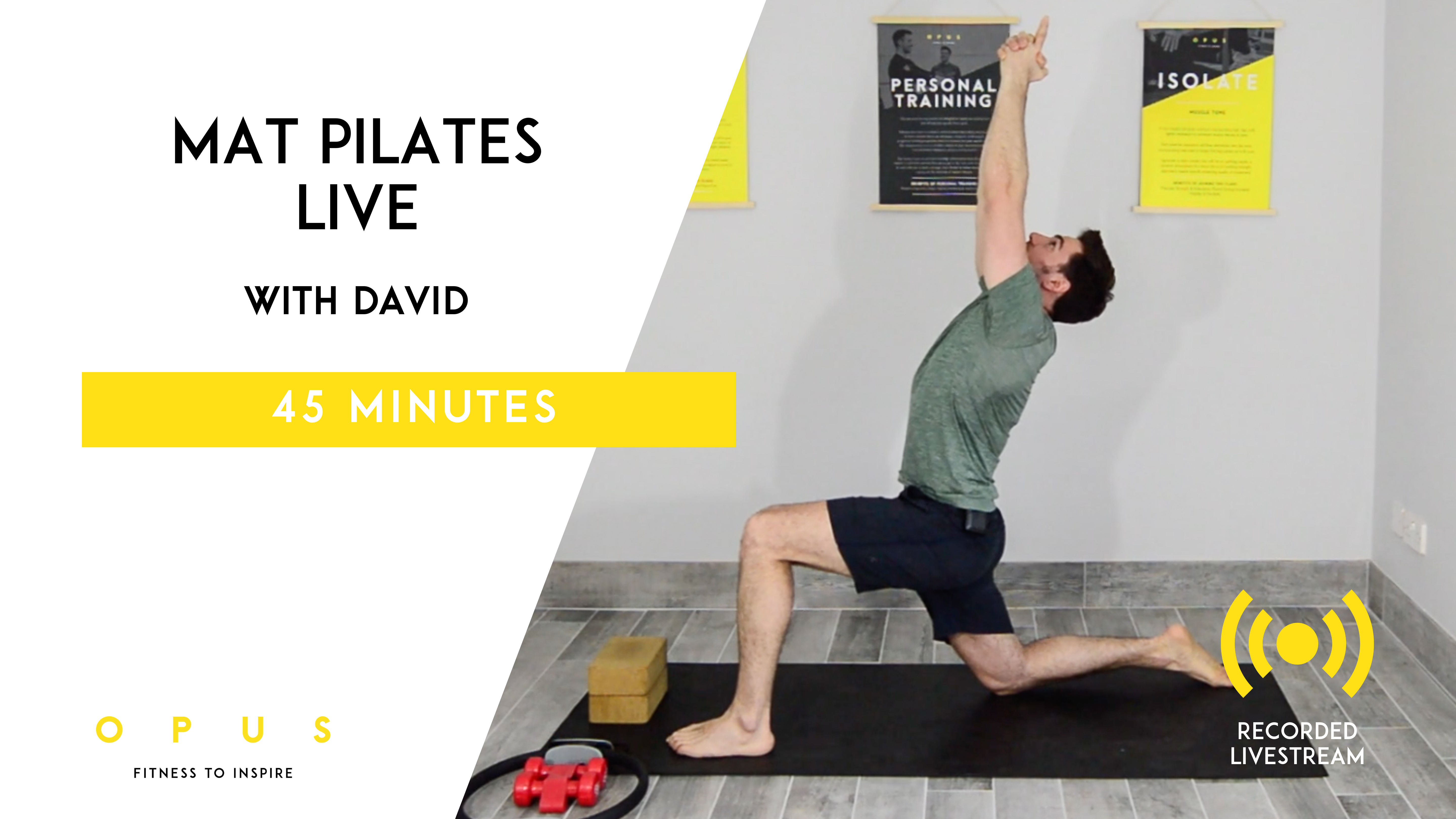 05. Mat Pilates LIVE | David | 45 minutes
