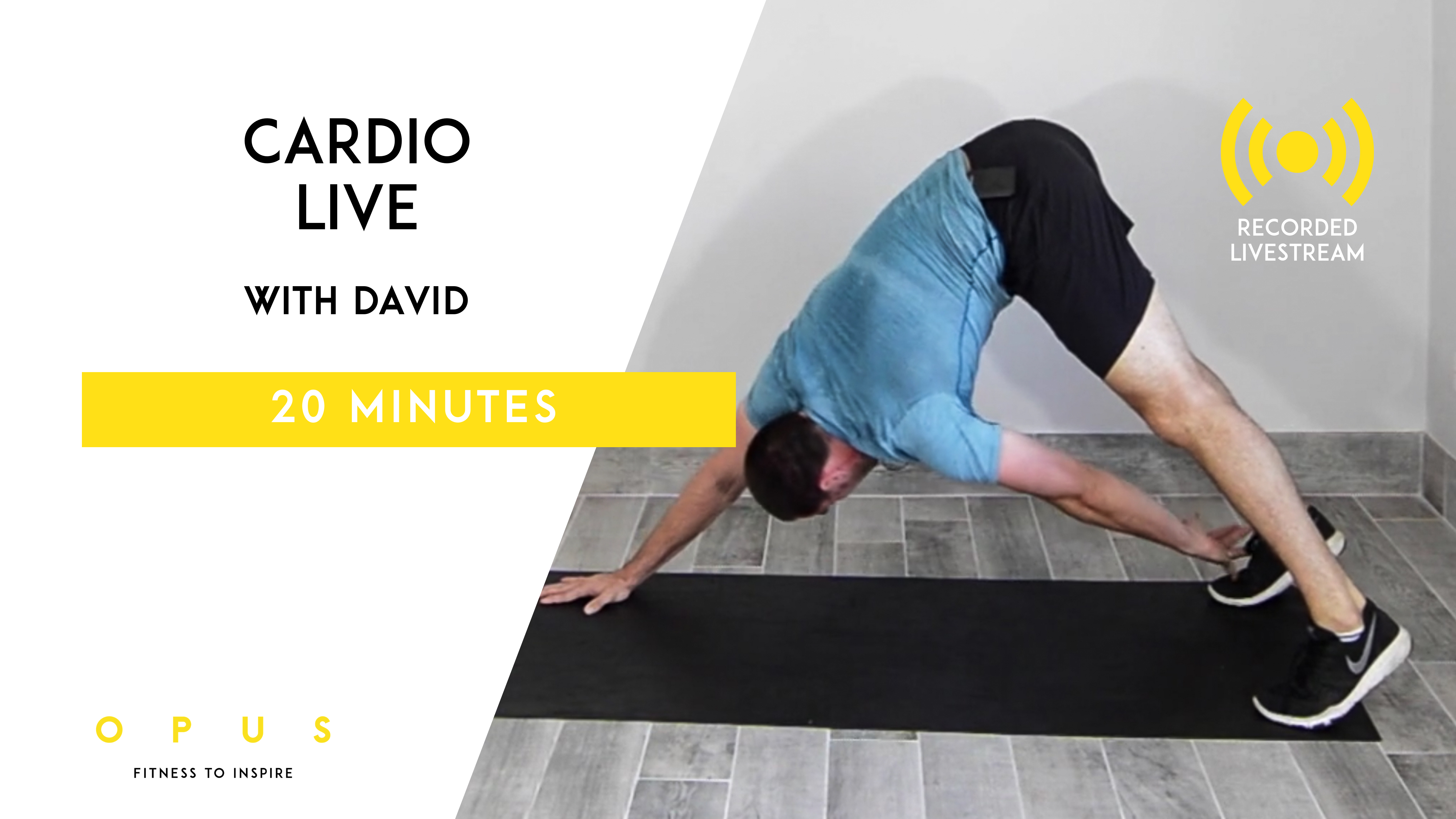 06. Cardio LIVE | David | 20 Minutes