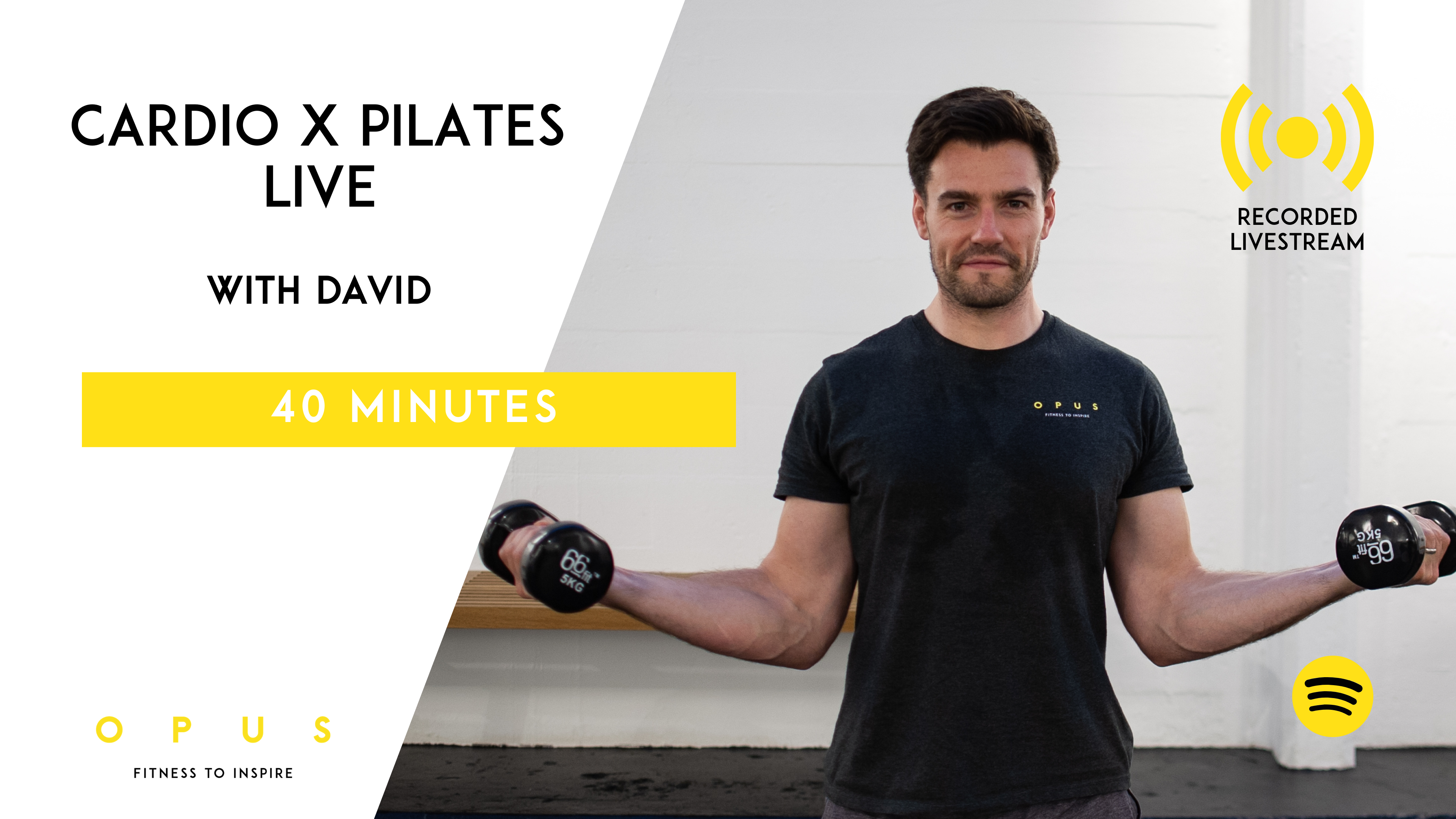 33. Cardio x Pilates LIVE | David | 40 minutes