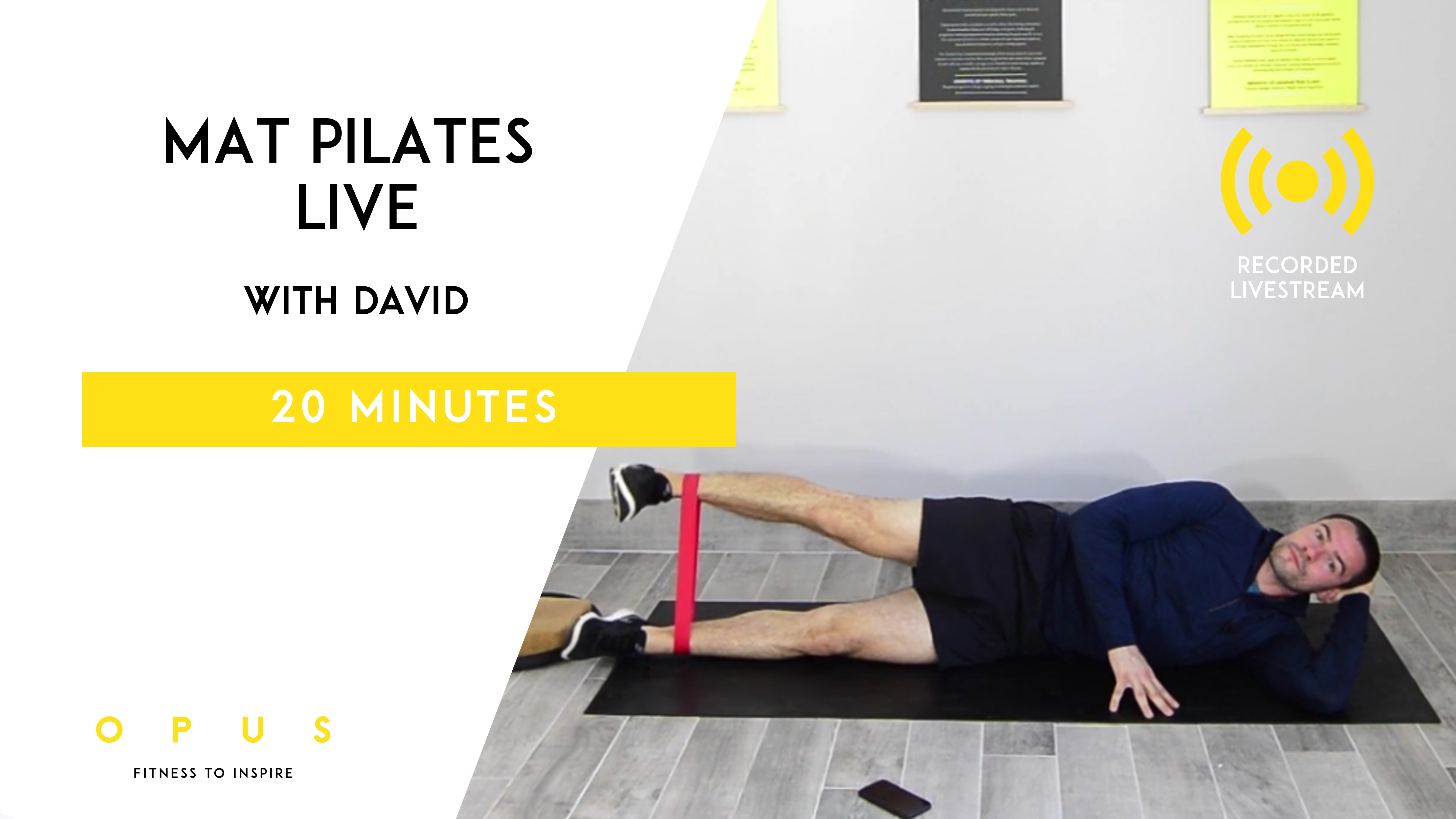 09. Mat Pilates LIVE | David | 20 Minutes