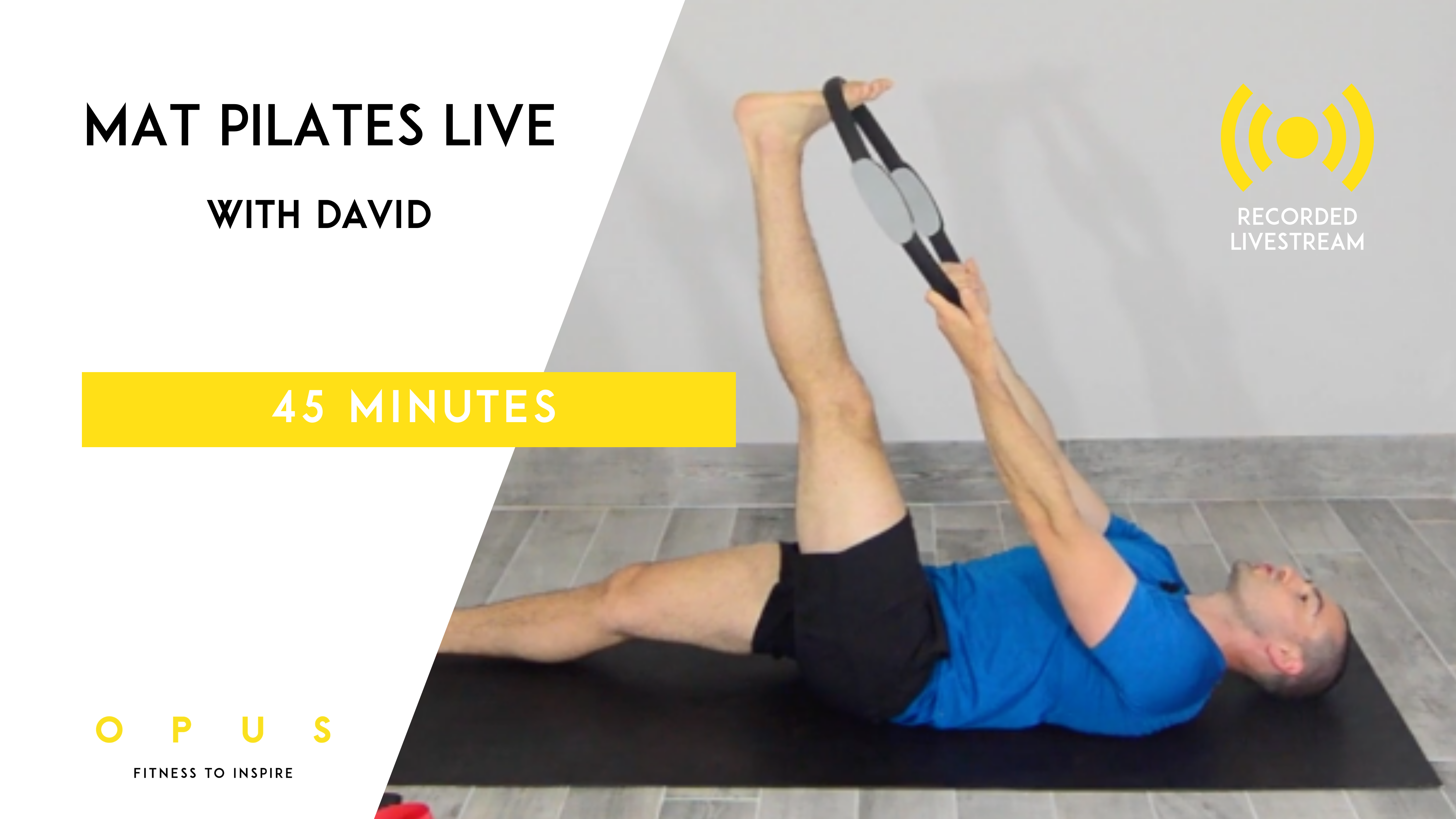 11. Mat Pilates LIVE | David | 45 Mins