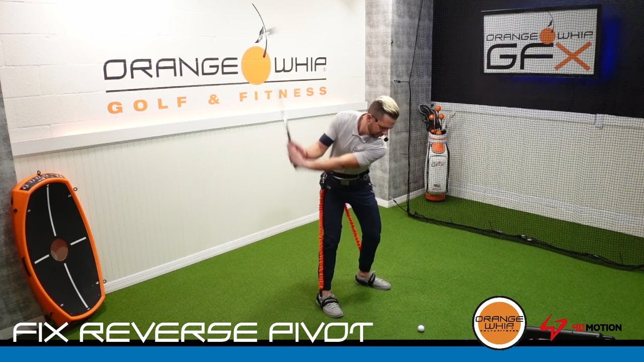 Reverse Pivot Turn Trainer Fix Orange Whip Golf & Fitness