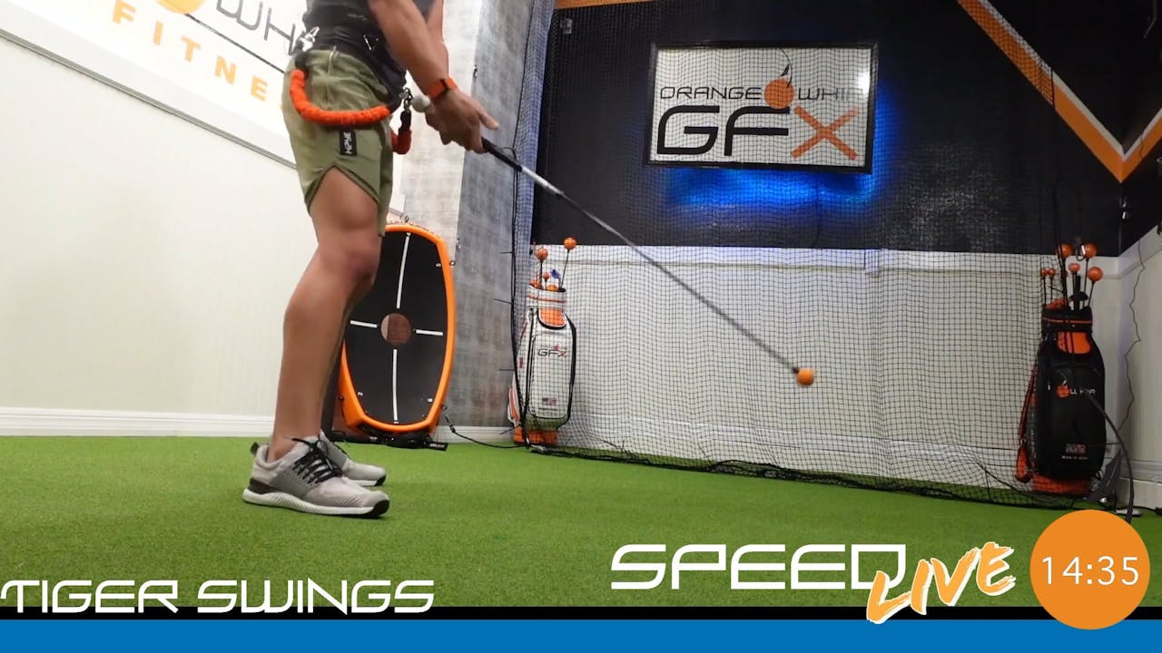 Set It And It LightSpeed Workouts Orange Whip Golf & Fitness