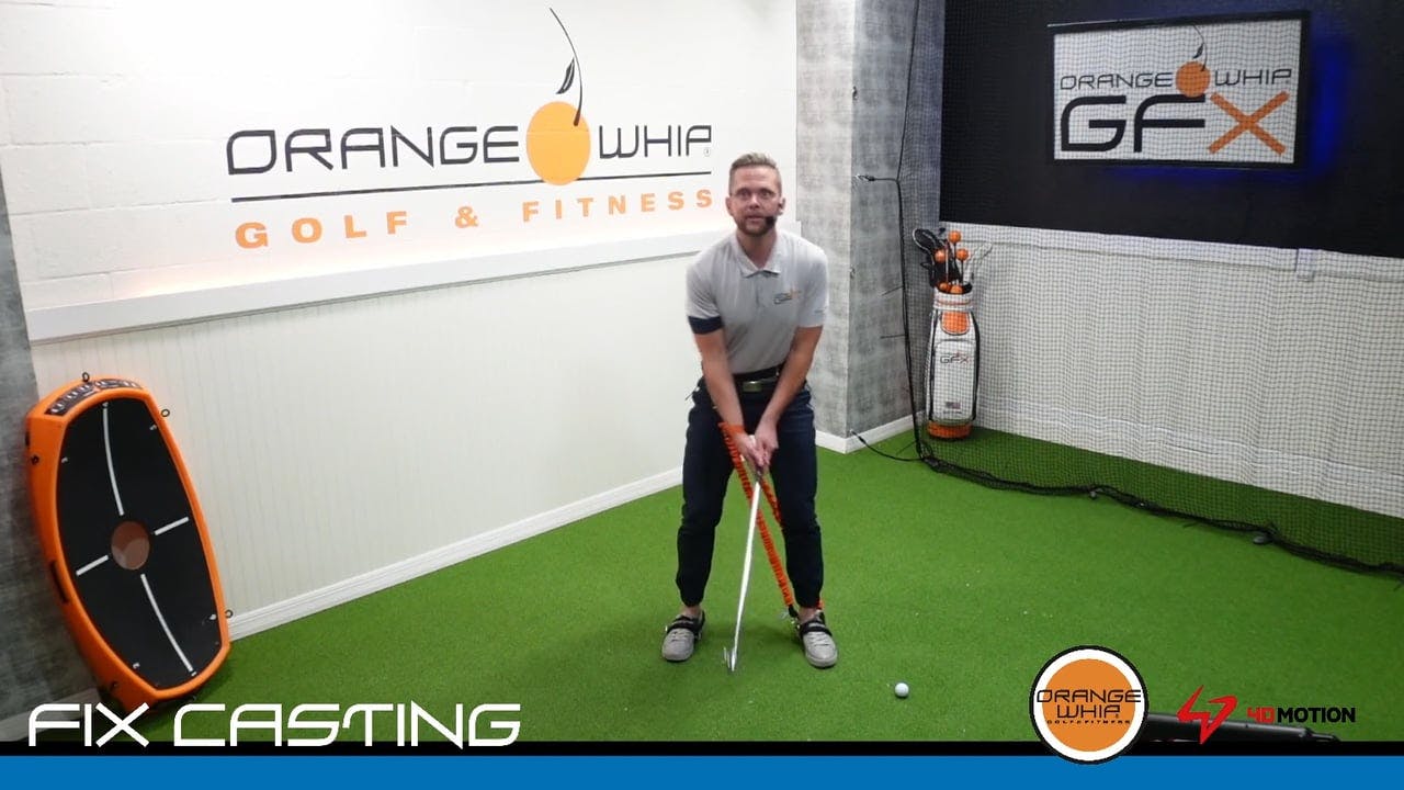 Casting Turn Trainer Fix Orange Whip Golf & Fitness