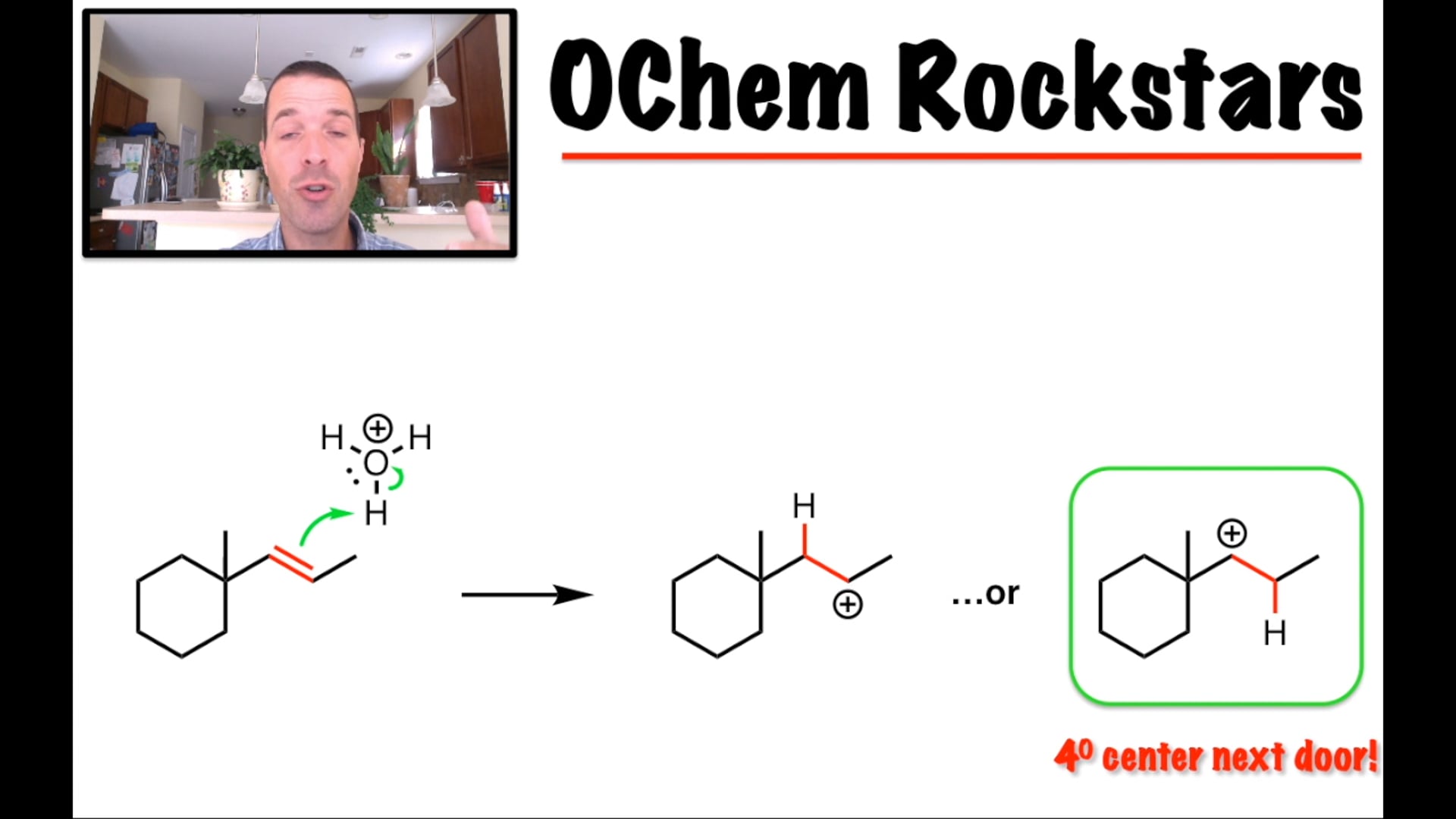 FB LIVE Lecture 22 (Alkenes - Addition of H3O+)
