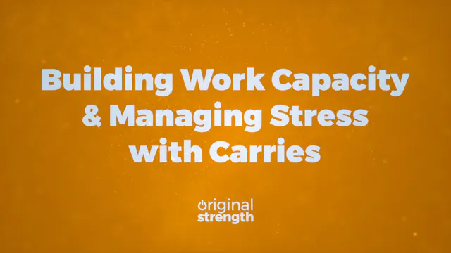 Building Work Capacity and Managing S...