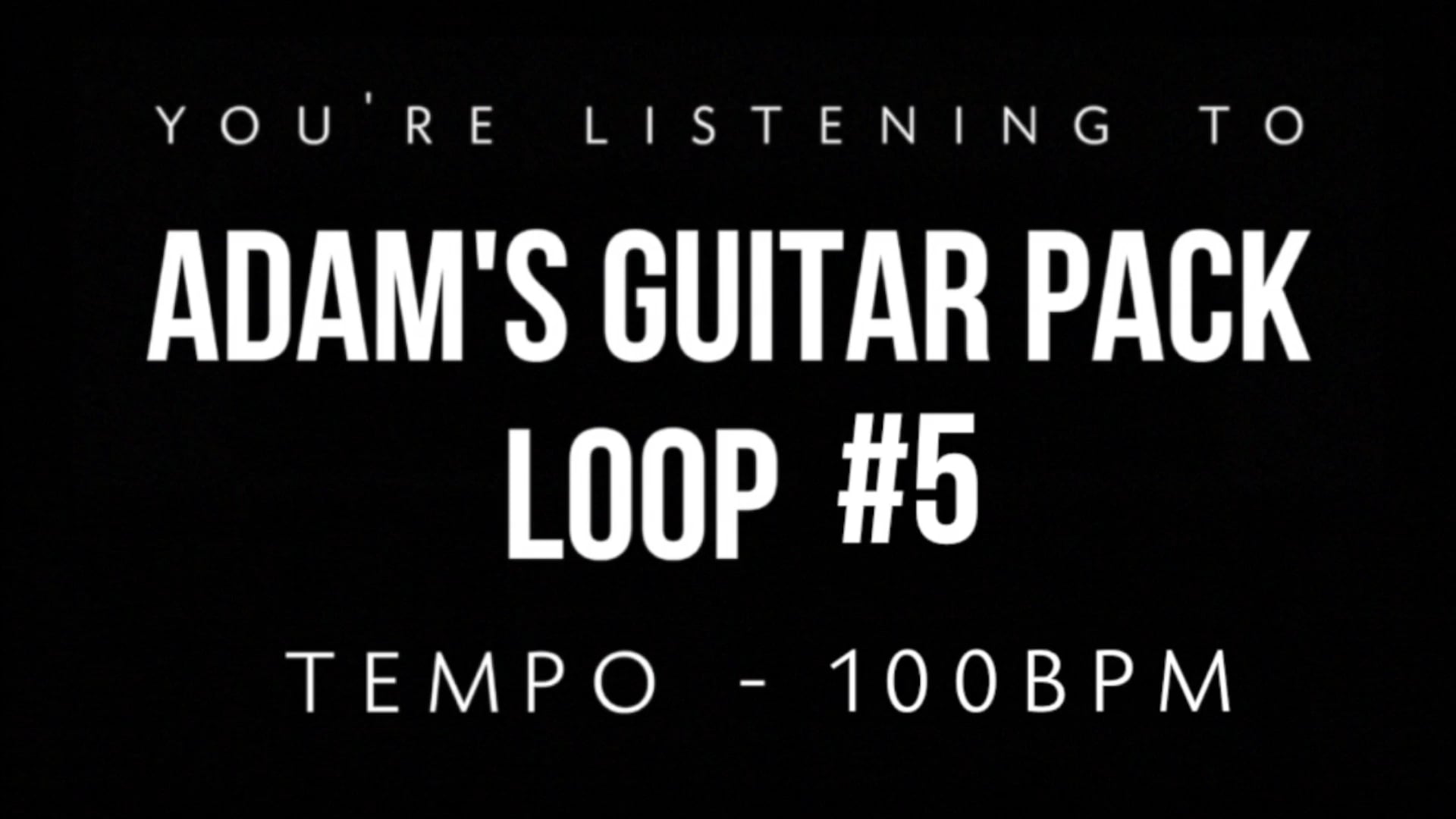 Adam's Guitar Pack Loop #5