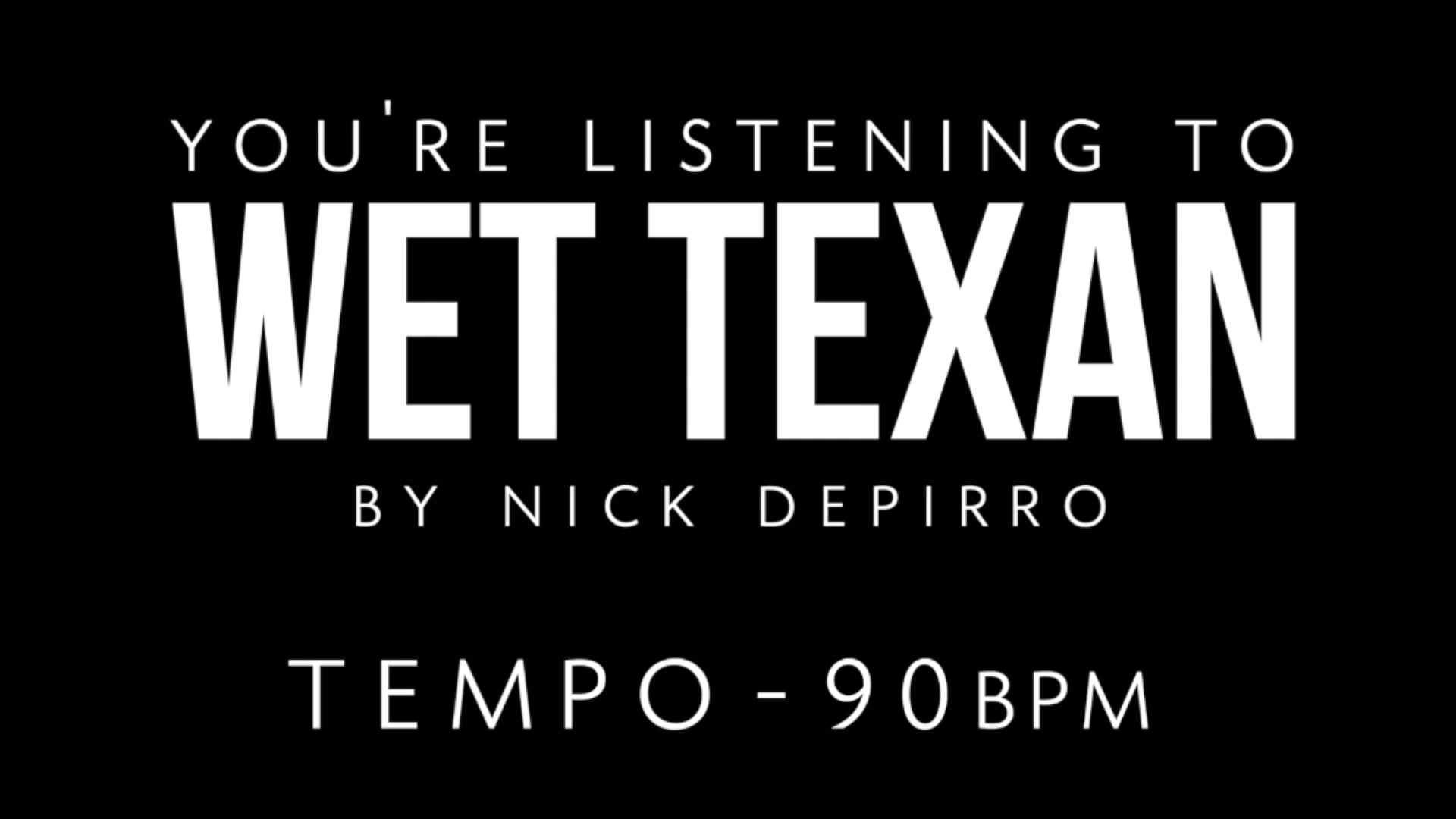  Wet Texan | Drumless Play Along