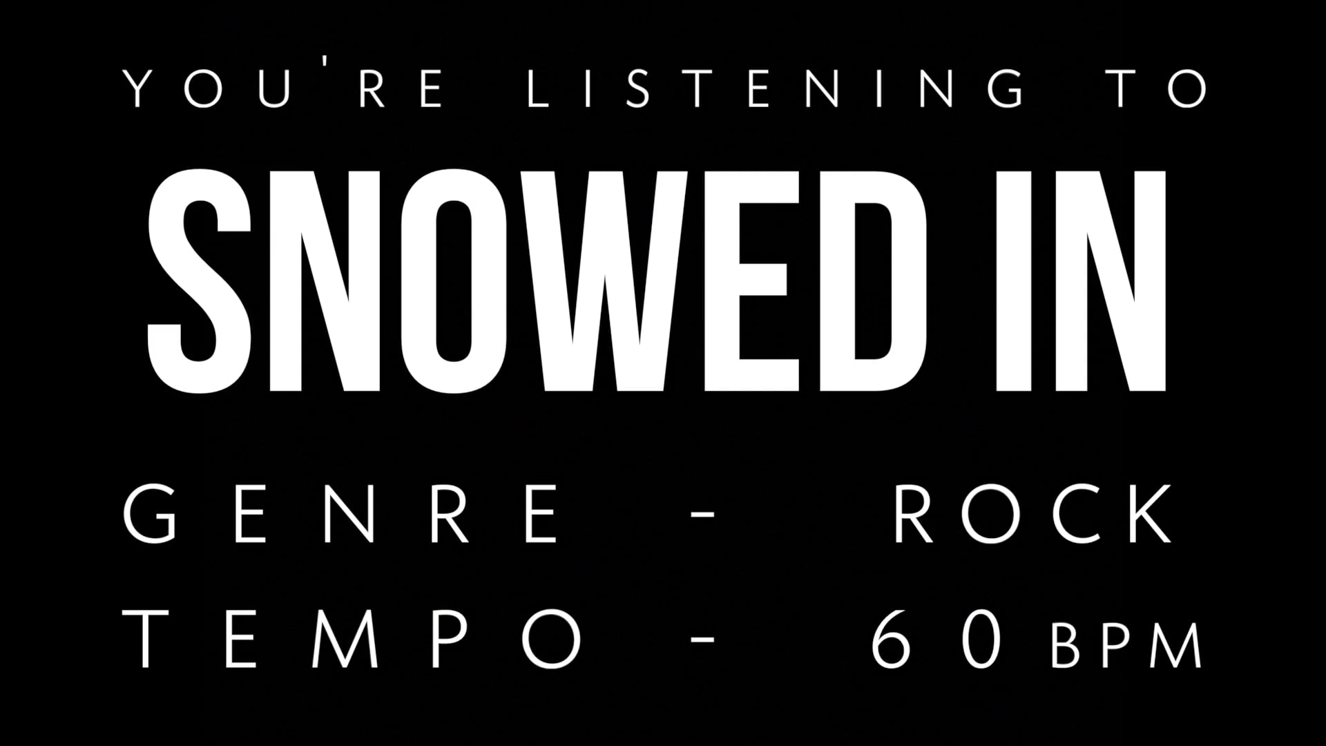 Snowed In - Odd Time Practice Loop