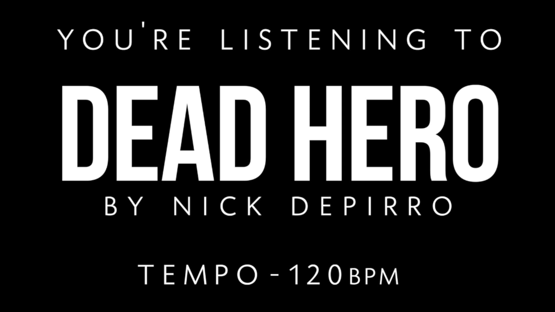  Dead Hero | Drumless Play Along