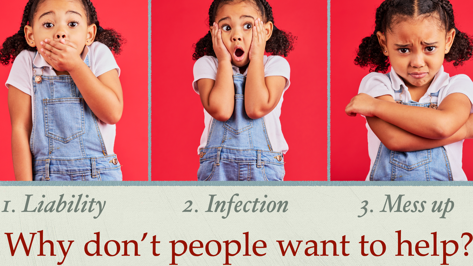 0131 E - First Aid Review - Intro - Why People Don’t Help - Alleviating Fear