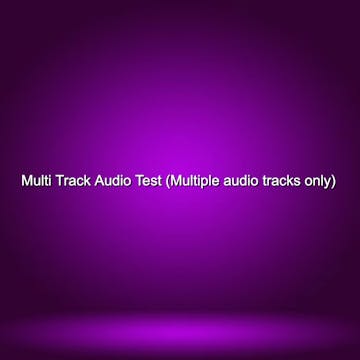 Multi Track Audio Test (Multiple audi...