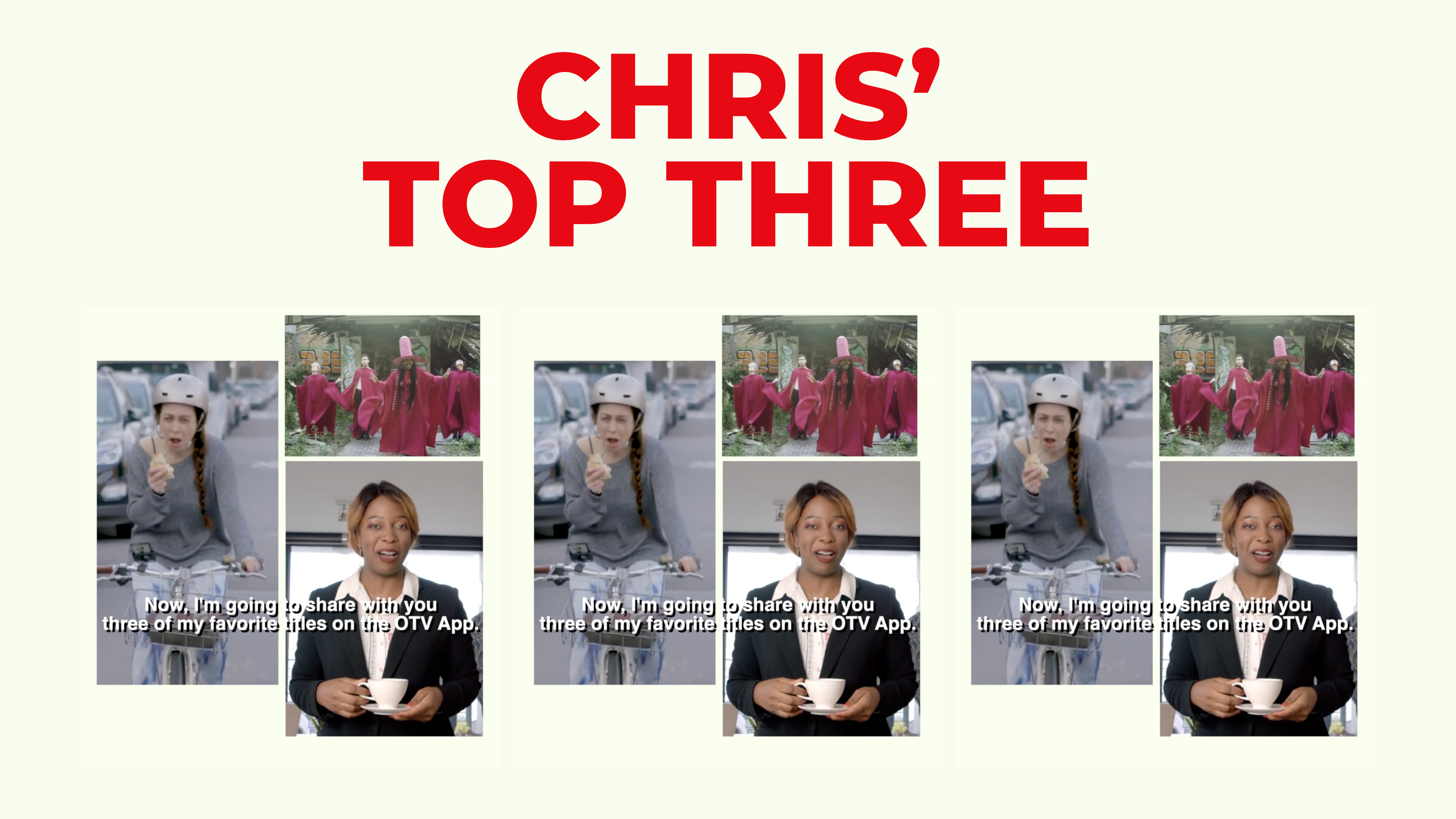 Chris' Top Three
