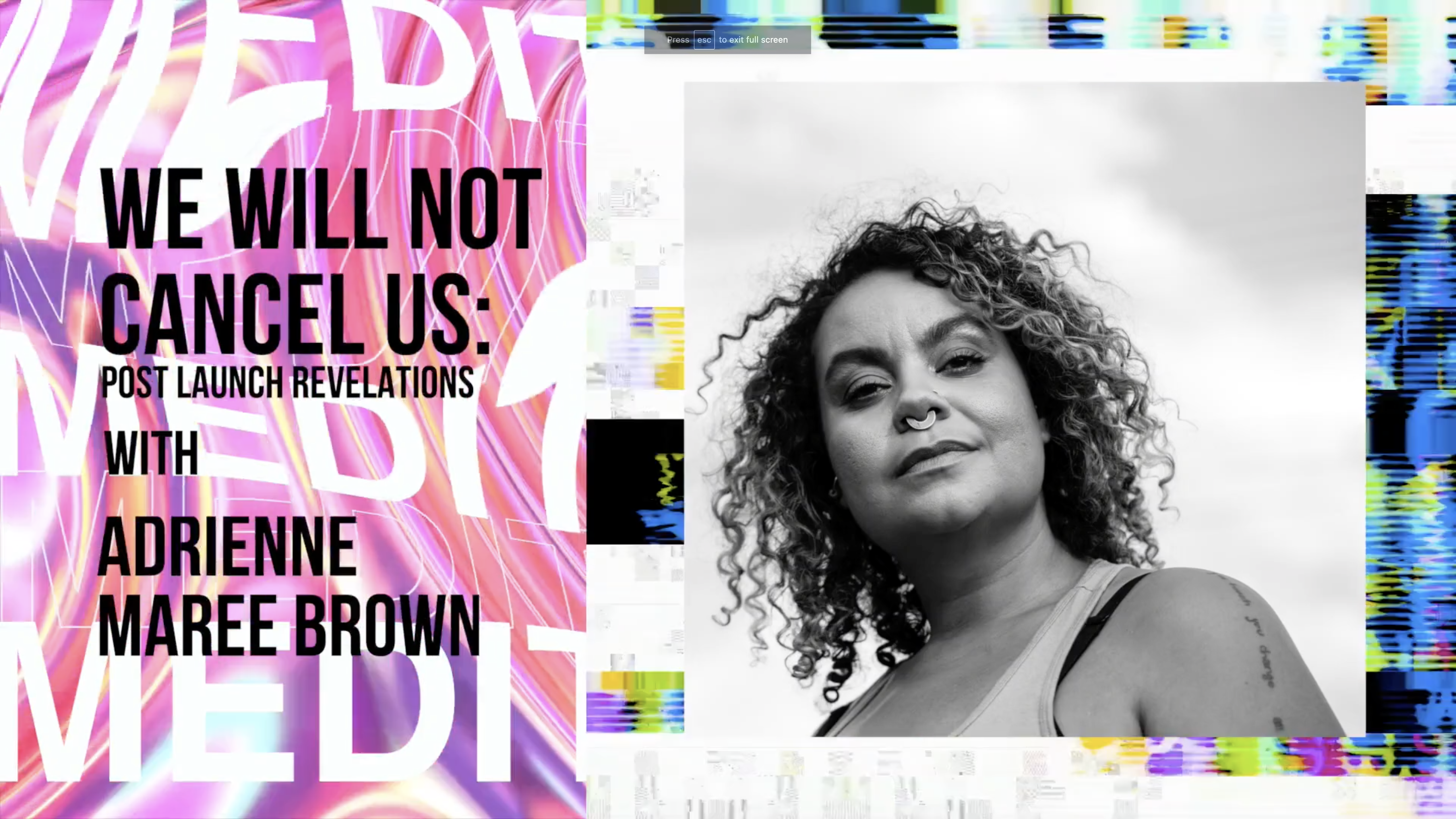 #4TheQulture - adrienne maree brown: We Will Not Cancel Us, Revelations