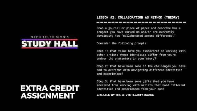 Lesson 2: Extra Credit Assignment