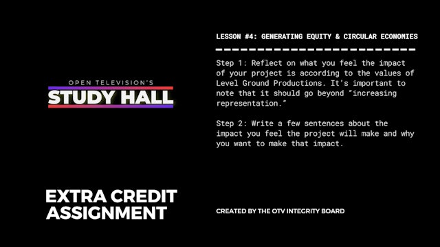 Lesson 4: Extra Credit Assignment