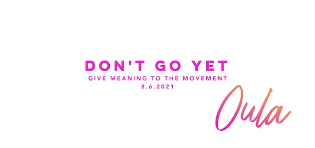 Give Meaning to the Movement | Don't ...