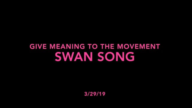 Choreography Breakdown- Swan Song