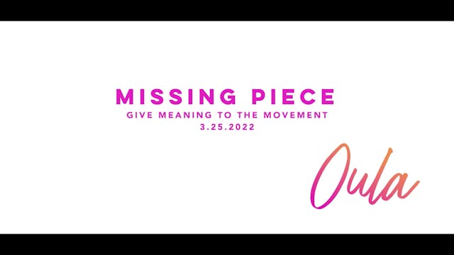 Give Meaning to the Movement | Missin...