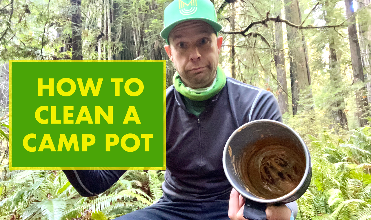 How to clean a camping/backpacking pot - TIPS & TRICKS