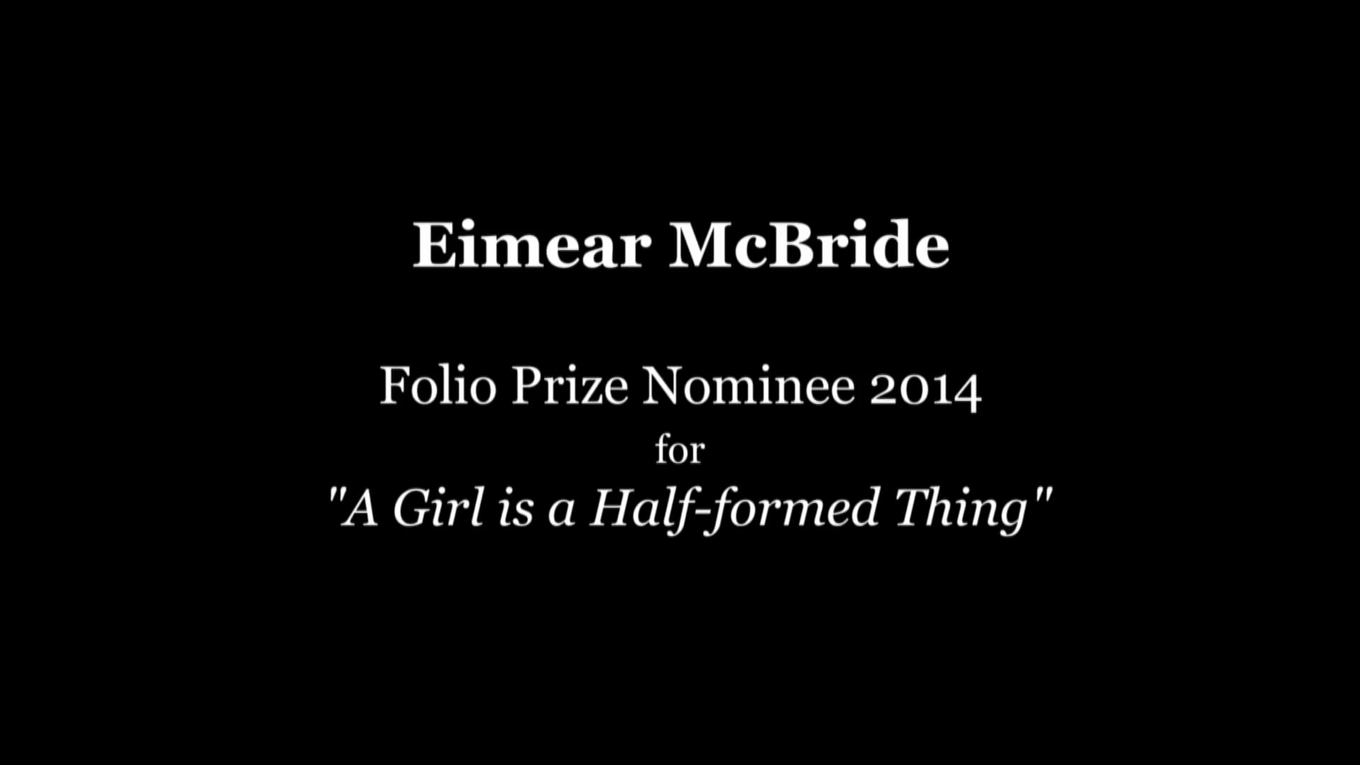 Eimear McBride on Experimental Narration