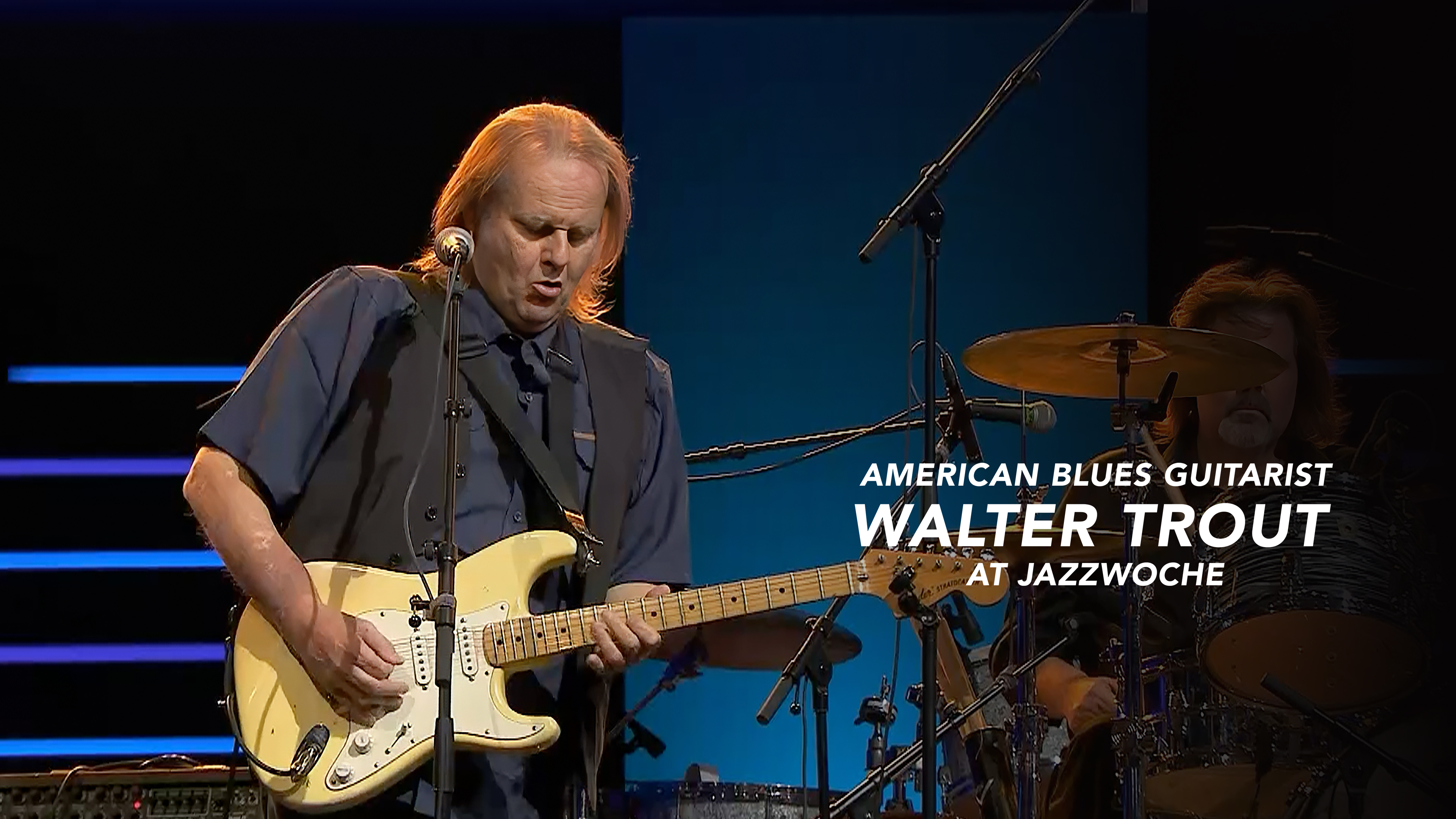 American blues guitarist Walter Trout at Jazzwoche