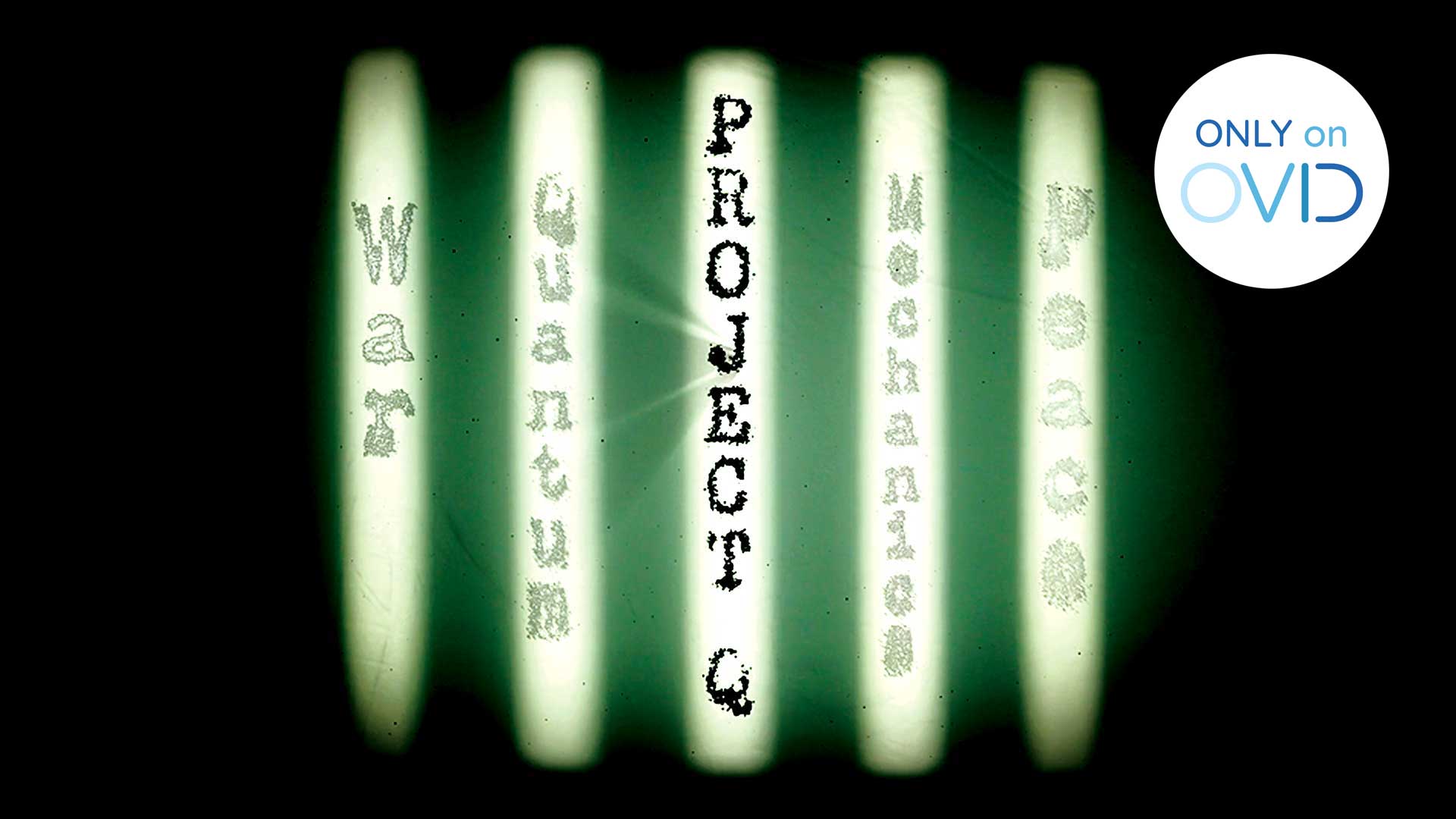 Project Q: War, Peace, and Quantum Mechanics