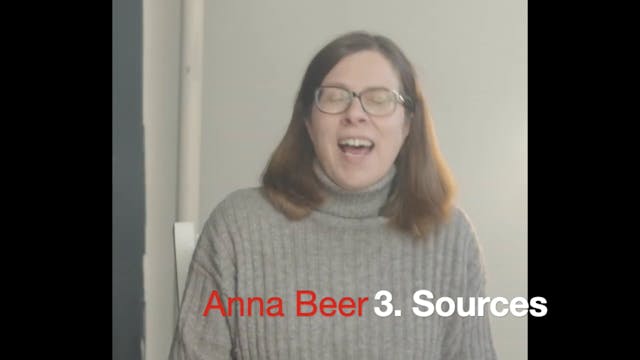 Anna Beer 3: Sources