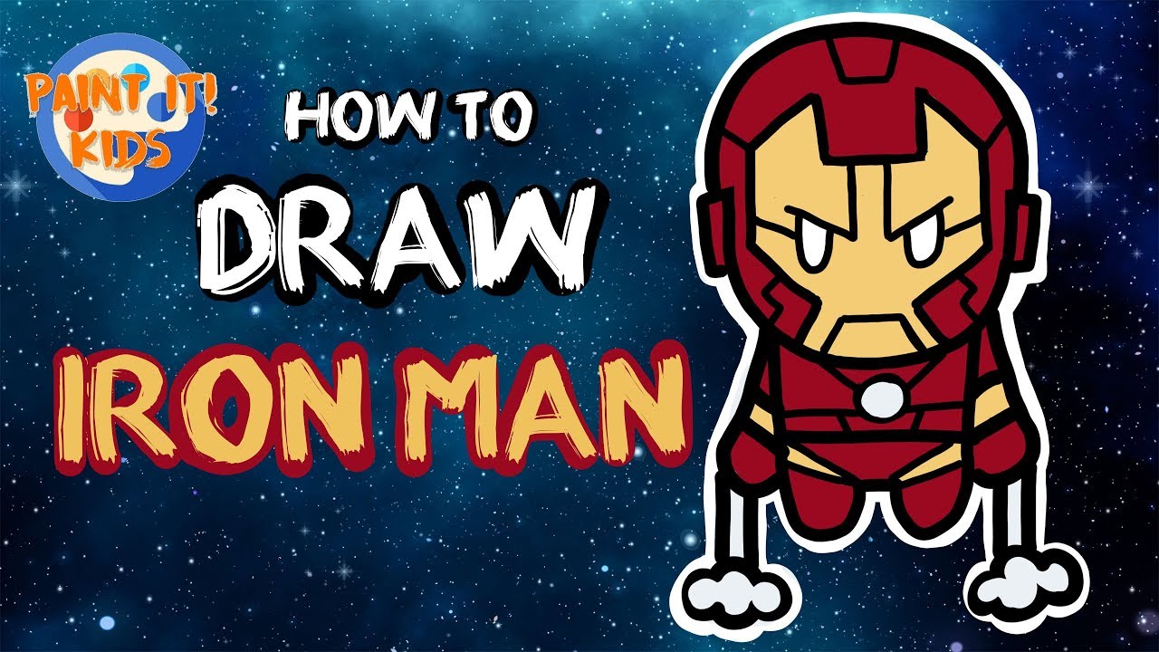 How to draw iron man easy drawing tutorial for kids – Artofit