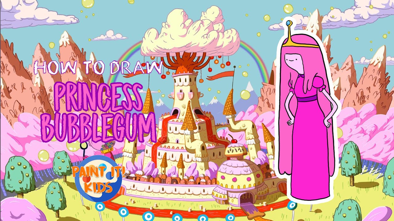 How to Draw Princess Bubblegum Paint It Kids