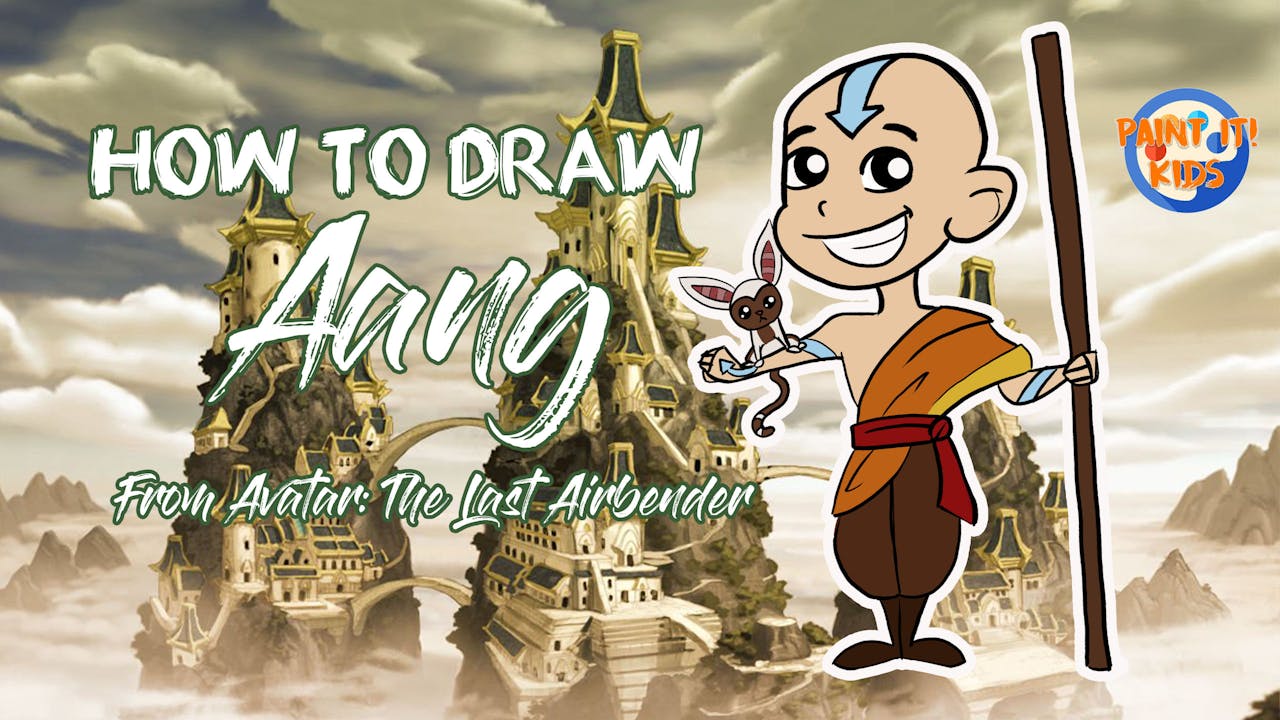 How to Draw Aang From Avatar: The Last Airbender - Paint It Kids