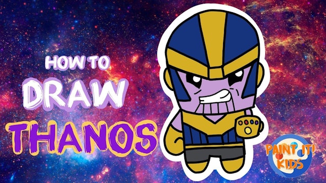 Drawing for kids - How to Draw Thanos - Art for kids
