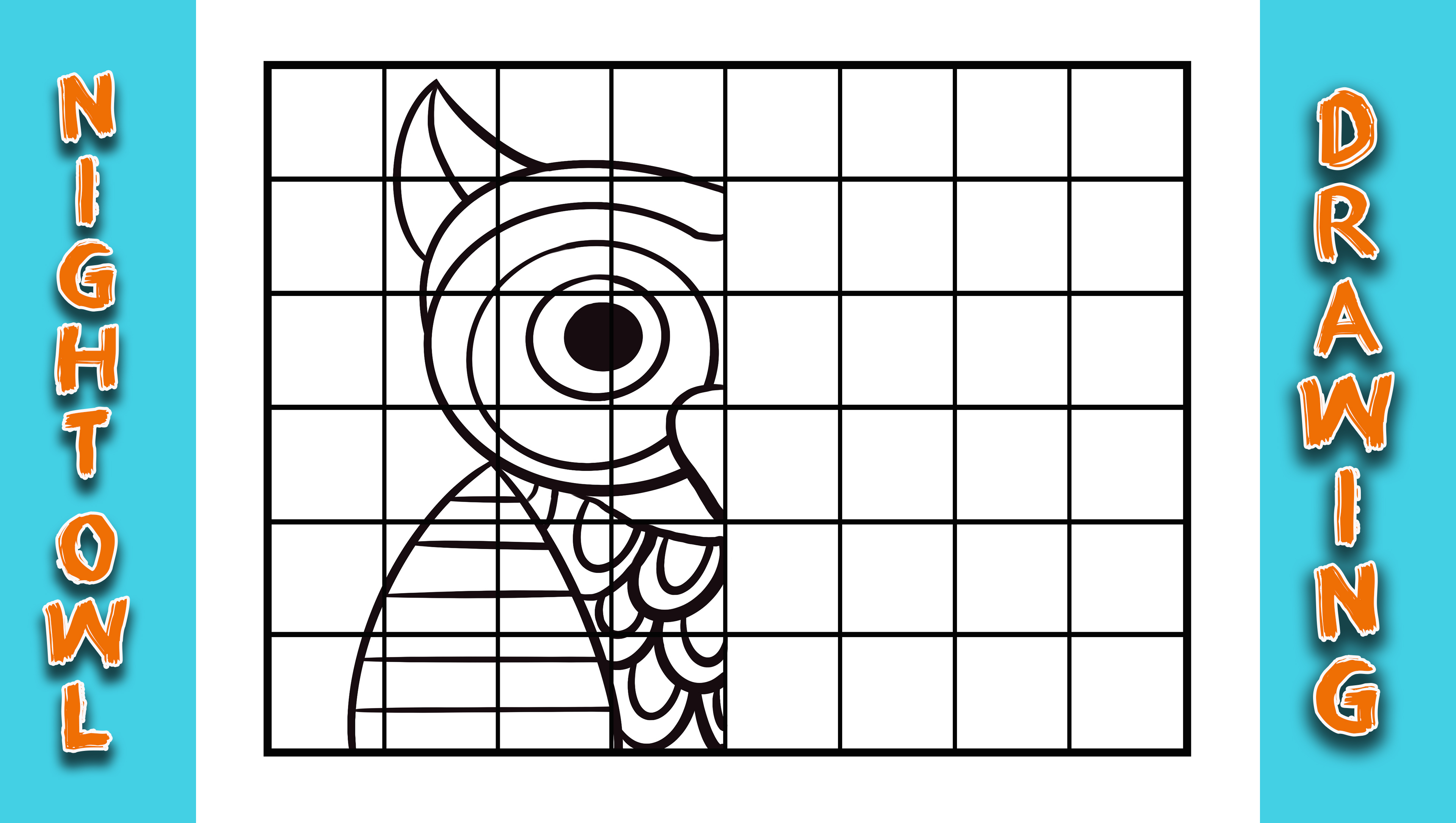Night Owl Grid Drawing