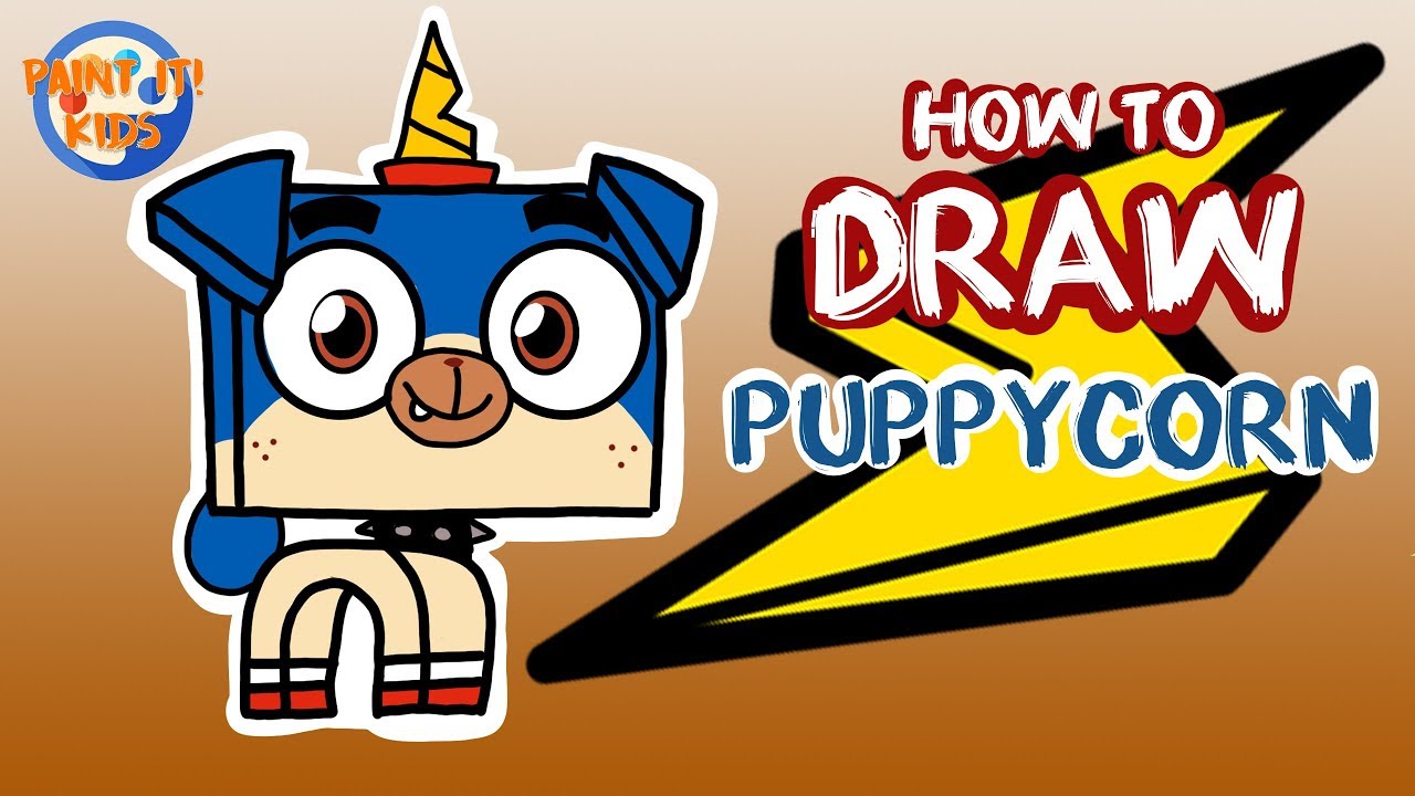 How to Draw Puppycorn from Unikitty