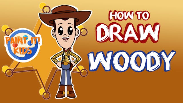 How to Draw Woody - Toy Story 4