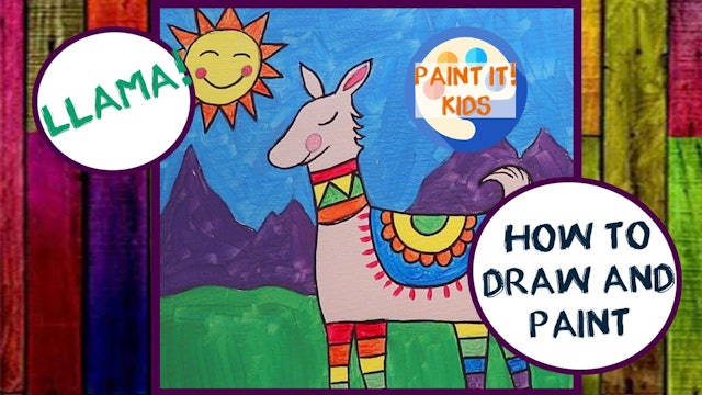 How to Draw and Paint a llama