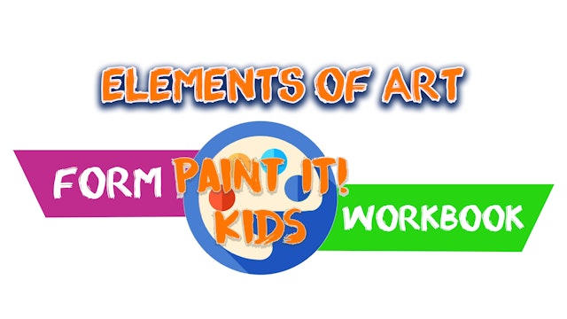 Paint it Kids Elements of Art Form Workbook