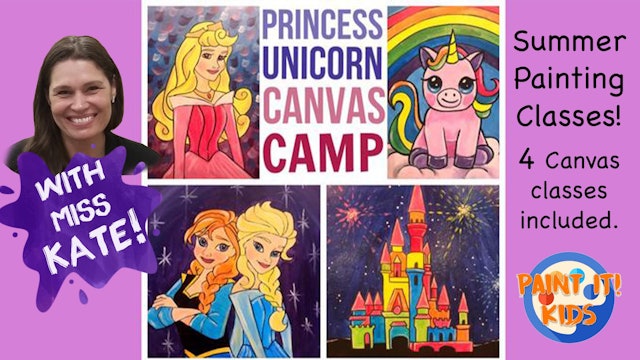 Princess Unicorn Canvas Camp 2020 