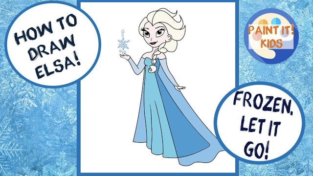 How to Draw Princess Elsa From Frozen