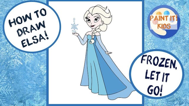 How to Draw Princess Elsa From Frozen