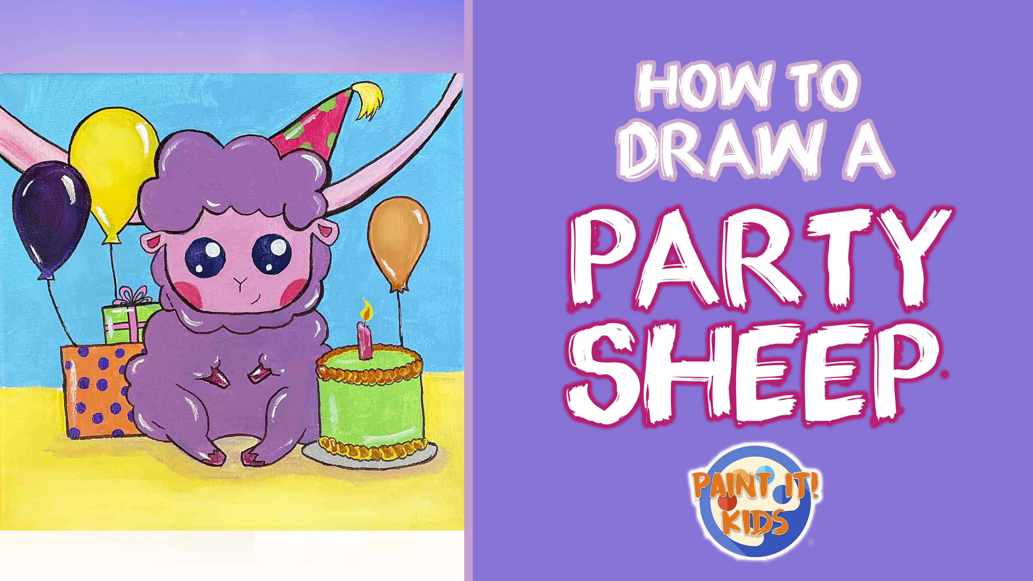 How to Draw a Party Sheep