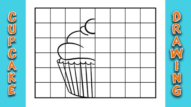 Cupcake Grid Drawing