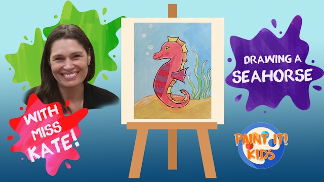Drawing for Kids - How to Draw a Seahorse 