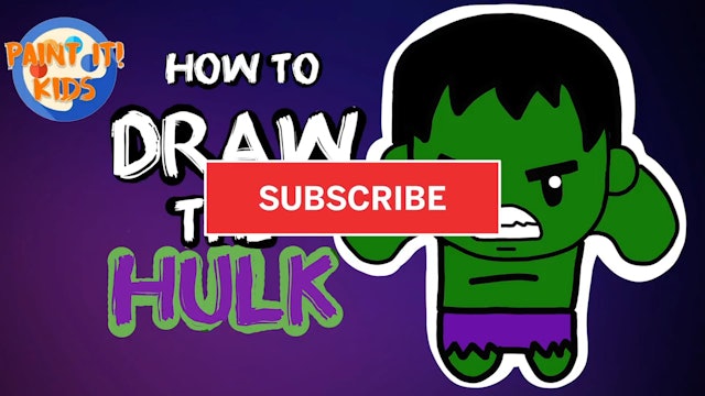 Drawing for kids - How to Draw The Hulk - Art for kids