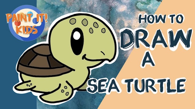 How to Draw a Sea Turtle 
