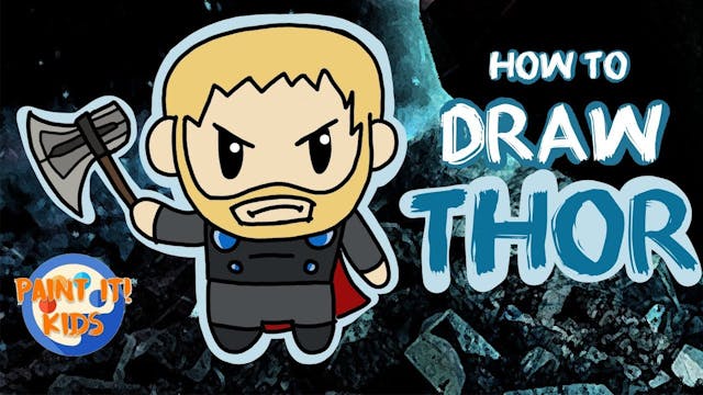 Drawing for kids - How to Draw Thor -...